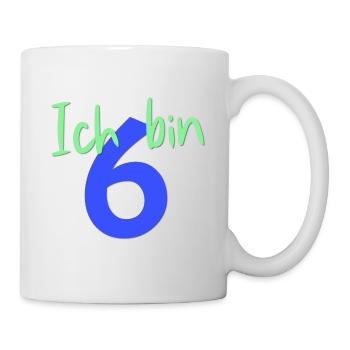 Ich bin 6 Jahre alt - Tasse - Weiß - Rechts