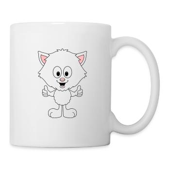 KATZE - LIKE - LIKEN - MÖGEN - TIER - KIND - BABY - Tasse - Weiß - Rechts