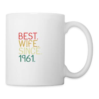 Best Wife Since 1961 - Anniversary Gift - Mug - white - Right