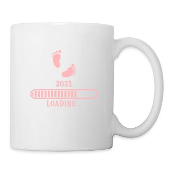 Baby 2023 laden - Tasse - Weiß - Rechts
