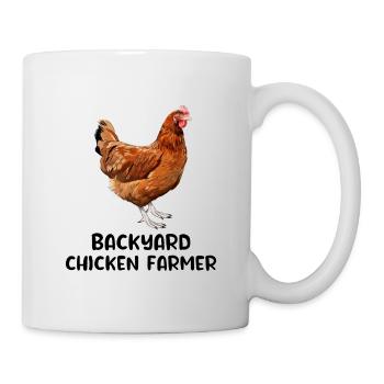 Backyard Chicken Farmer Animal Farming Farm Funny - Mug - white - Right