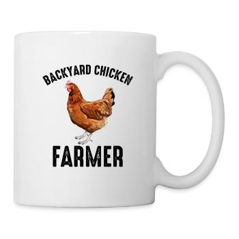 Backyard Chicken Farmer Animal Farming Farm Funny - Mug - white - Right