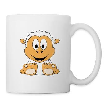 SCHAF - SHEEP - TIER - KIND - BABY - TIERISCH - Tasse - Weiß - Rechts