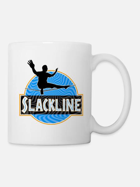 Slackline Slacklining - Mug blanc - blanc