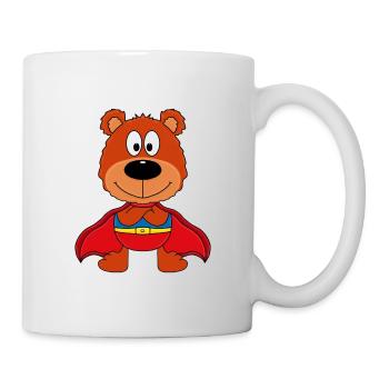SUPERHELD - TEDDYBÄR - TEDDY - KIND - BABY - Tasse - Weiß - Rechts