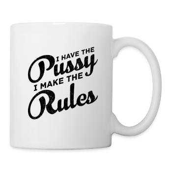 J’ai la chatte - règles disant cadeau proverbes - Mug blanc - blanc - Droite