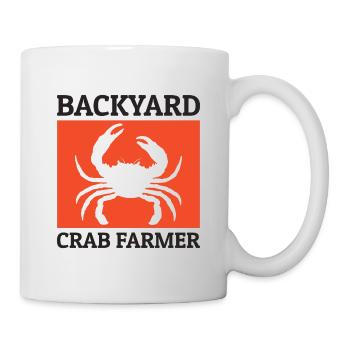 Backyard Crab Farmer Animal Farming Farm Funny - Mug - white - Right