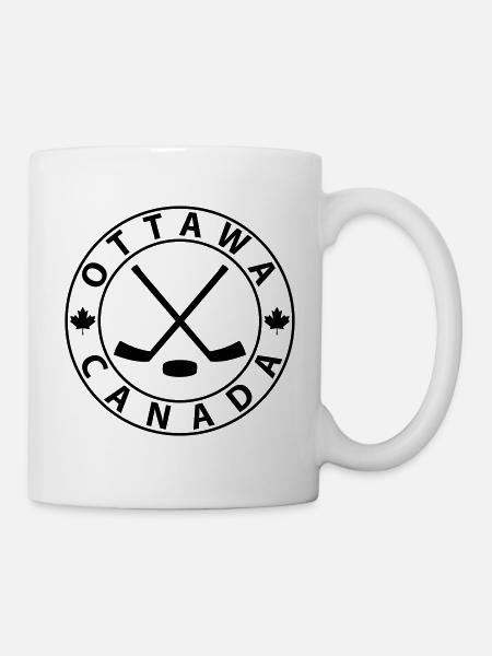 Ottawa Eishockey - Tasse - Weiß
