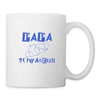 Papa voyageur - Mug blanc - blanc - Droite