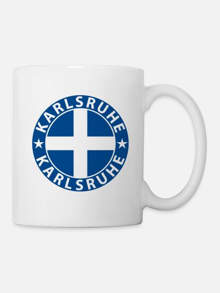 Karlsruhe - Tasse - Weiß