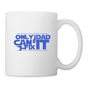 Seulement Papa peut le réparer - Mug blanc - blanc - Droite