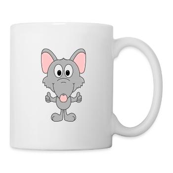 RATTE - TIER - KIND - BABY - LIKE - LIKEN - MÖGEN - Tasse - Weiß - Rechts