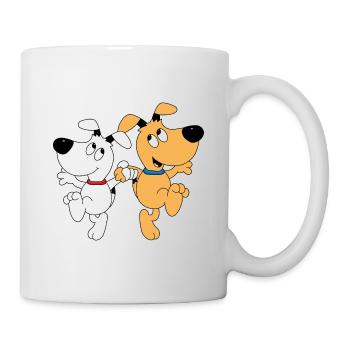 HUNDE - HUND - TANZEN - TÄNZER - TÄNZERIN - LIEBE - Tasse - Weiß - Rechts