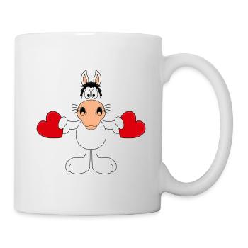 PFERD - SCHIMMEL - LIEBE - LOVE - TIER - PONY - Tasse - Weiß - Rechts