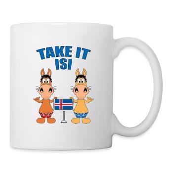 PFERDE - ISLANDPFERDE - REITEN - TAKE IT ISI - Tasse - Weiß - Rechts