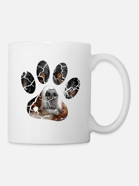 Berner Sennenhund - Tasse - Weiß