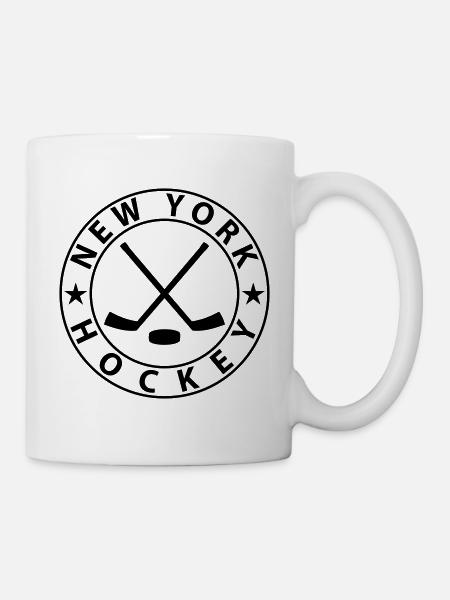 New York Eishockey - Tasse - Weiß