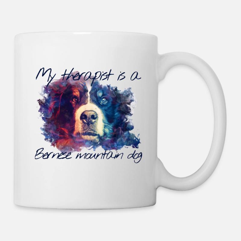 Berner Sennenhund - Tasse - Weiß