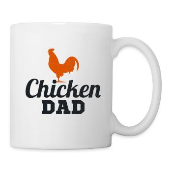 Chicken Dad Daddy Poultry Farmer Farm Fathers day - Mug - white - Right