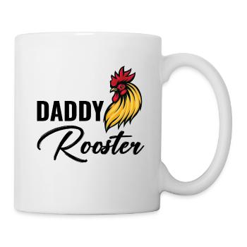 Daddy Rooster Chicken Dad Farmer Fathers day - Mug - white - Right