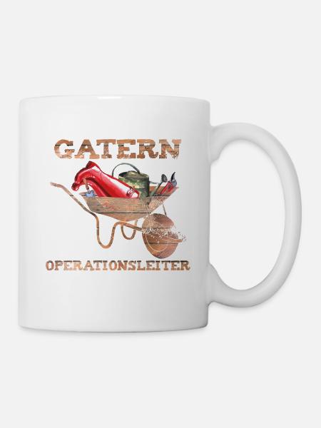 Garten Operationsleiter Geschenk Mutter Vater - Tasse - Weiß