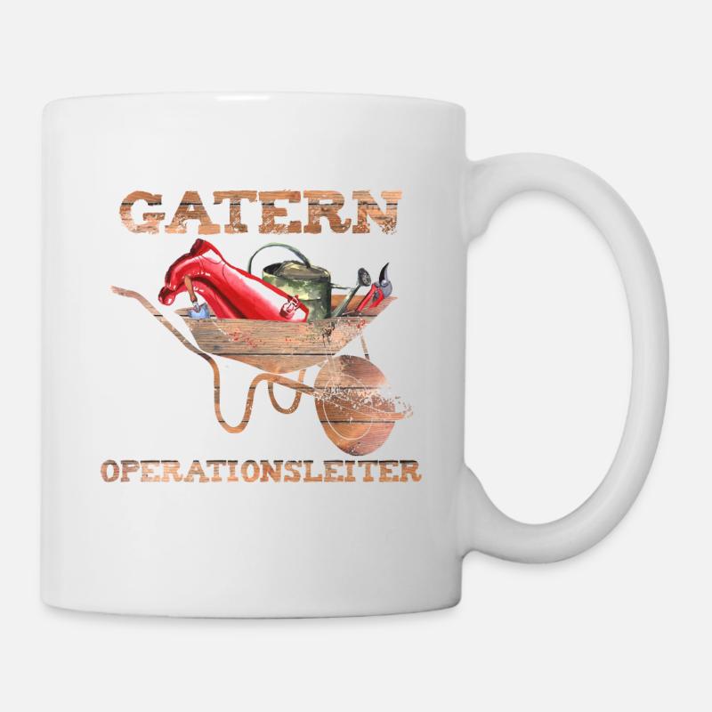Garten Operationsleiter Geschenk Mutter Vater - Tasse - Weiß