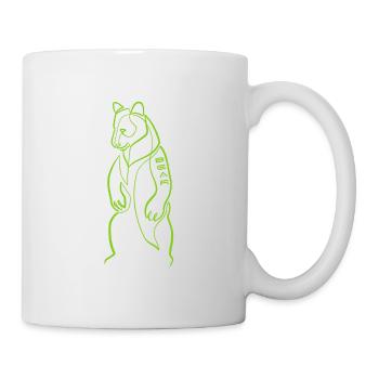 Bär " BÄR " eine Zeile - Tasse - Weiß - Rechts
