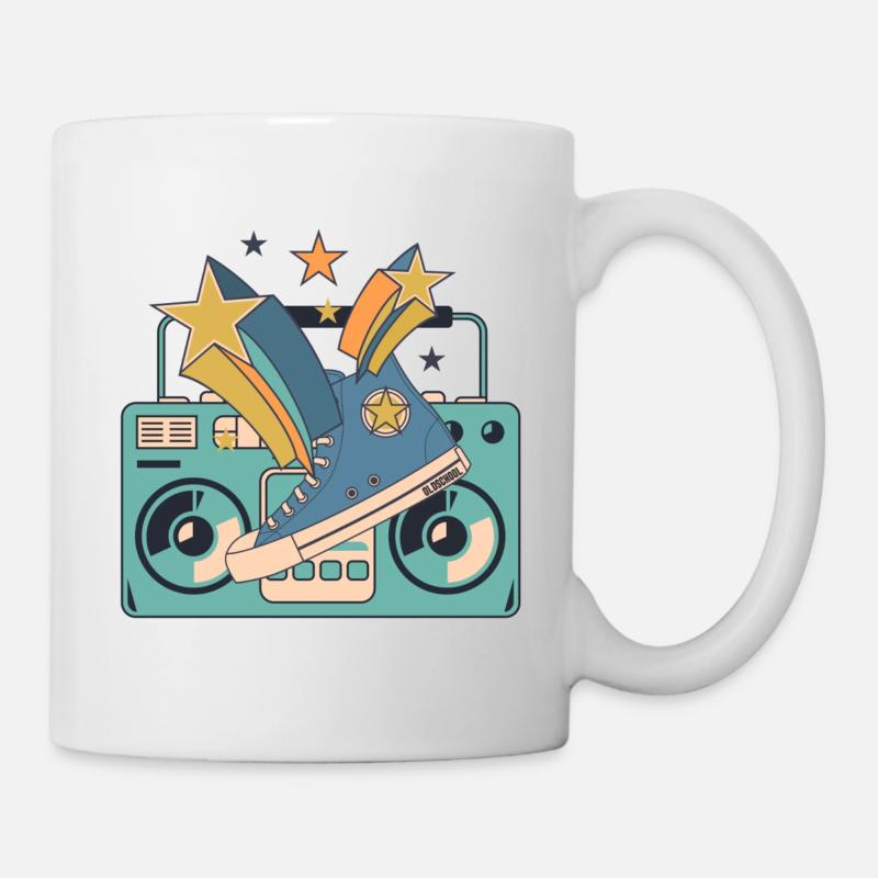 Oldschool - Tasse - Weiß