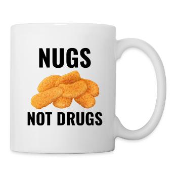Chicken Nuggets Fast Food Lustiger Spruch - Tasse - Weiß - Rechts