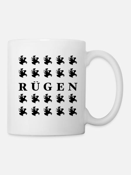 Urlaubsinsel Rügen - Ostsee - Tasse - Weiß