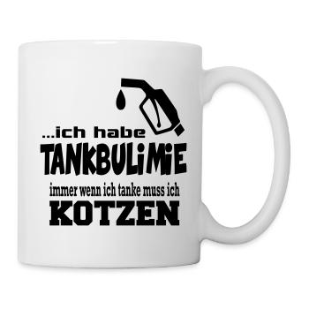 Tankrabatt Benzin Diesel Gold Benzinpreis - Tasse - Weiß - Rechts