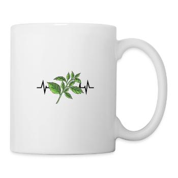 Basil Plant Heartbeat - Mug - white - Right
