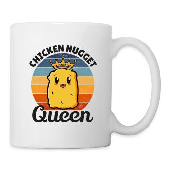 Chicken Nugget Queen Geburtstag Lustig - Tasse - Weiß - Rechts