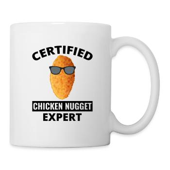 Chicken Nuggets Fast Food Lustiger Spruch - Tasse - Weiß - Rechts