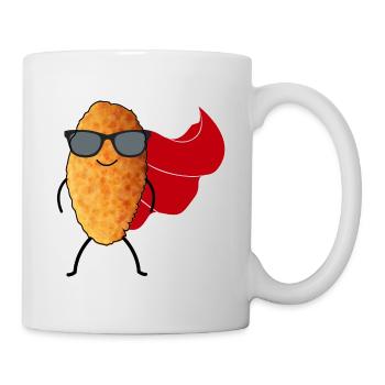 Super Hero Chicken Nuggets Sonnenbrille Fast Food - Tasse - Weiß - Rechts