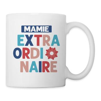 Mamie Extraordinaire Pour Meilleure Mamie - Mug blanc - blanc - Droite