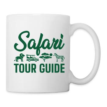 Safari Reiseleiter - Tasse - Weiß - Rechts
