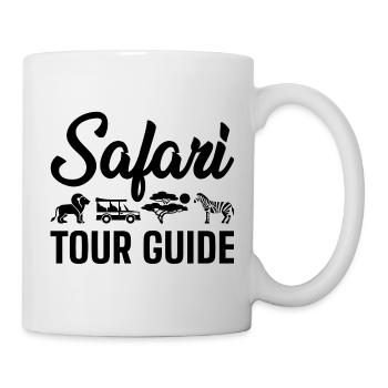 Safari Reiseleiter - Tasse - Weiß - Rechts