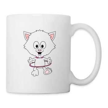 KATZE - CAT - KINDER - BABY - TIER - TIERISCH - Tasse - Weiß - Rechts