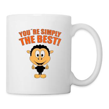 SCHAF - SHEEP - TIER - YOU´RE SIMPLY THE BEST! - Tasse - Weiß - Rechts