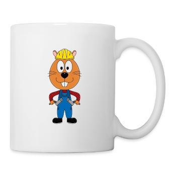 OTTER - BIBER - MARDER - MAURER - JOB - BERUF - Tasse - Weiß - Rechts