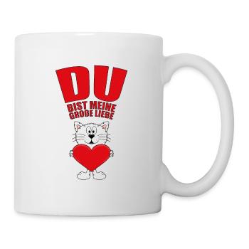 KATZE - CAT - DU BIST MEINE GROßE LIEBE - Tasse - Weiß - Rechts