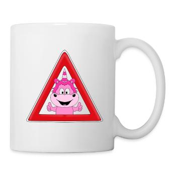 ACHTUNG EINHORN - ATTENTION UNICORN - KIND - BABY - Tasse - Weiß - Rechts