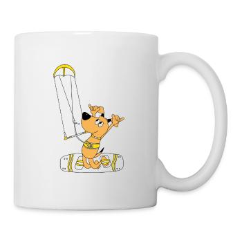 HUND - KITER - KITESURFER - KITE - KITEN - SPORT - Tasse - Weiß - Rechts