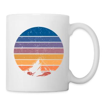 Mountain Vintage Sunset - Mug - white - Right