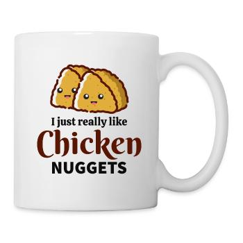 Chicken Nugget Fast Food Dicton drôle - Mug blanc - blanc - Droite
