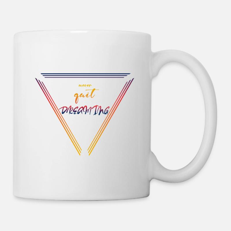 N’arrêtez jamais de rêver - Mug blanc - blanc