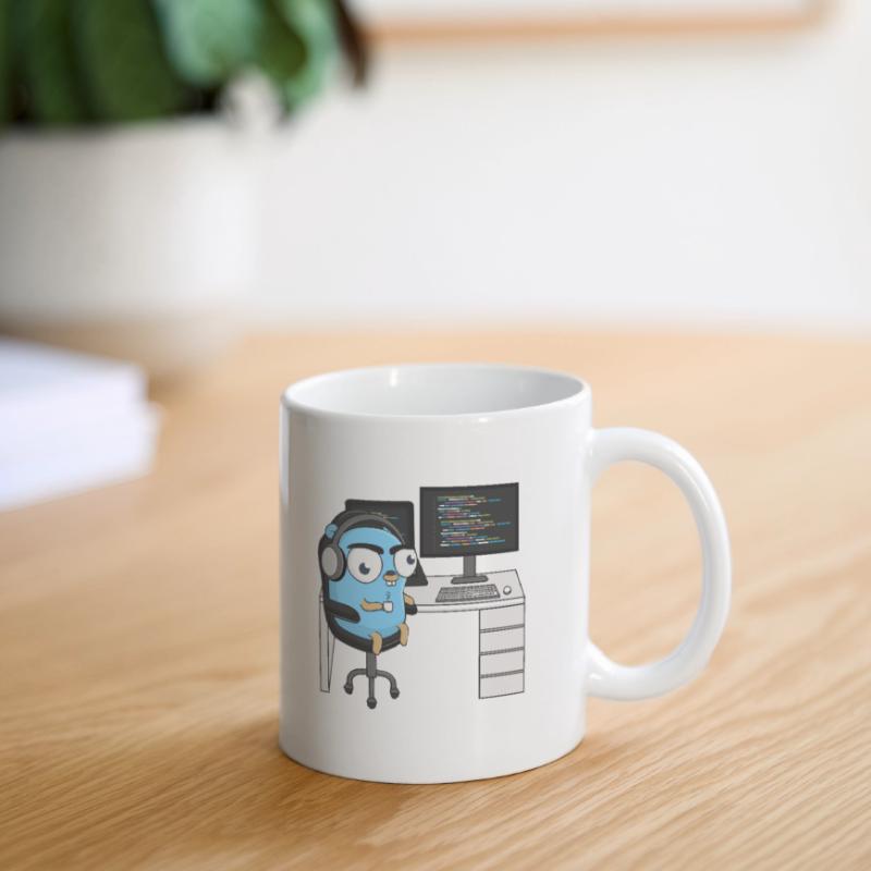 Codage Gopher Mug blanc