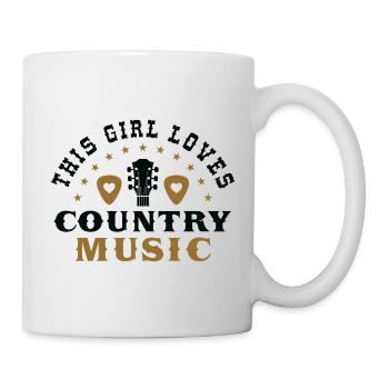 Dieses Mädchen liebt Country-Musik - Tasse - Weiß - Rechts
