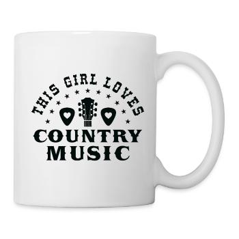 Dieses Mädchen liebt Country-Musik - Tasse - Weiß - Rechts
